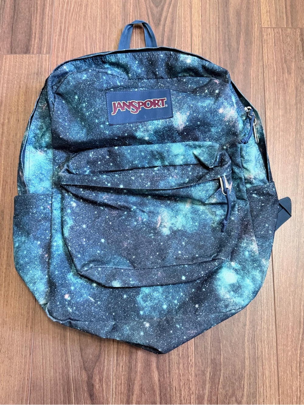 Jansport Galaxy Print Backpack in Blue and Black